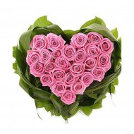 Розовое сердце